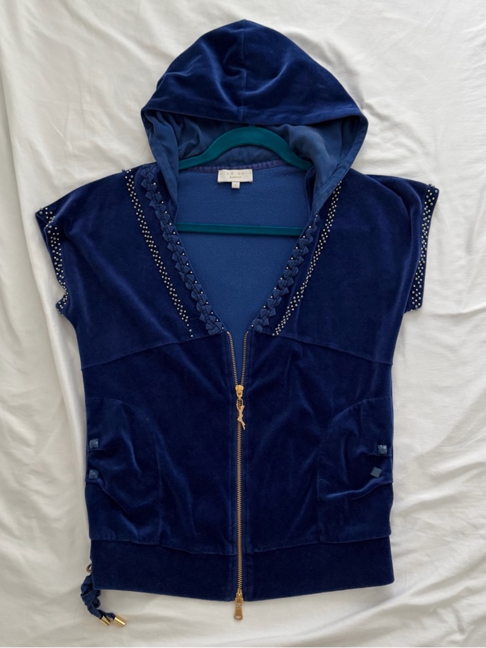 Y2K Velour Track Vest